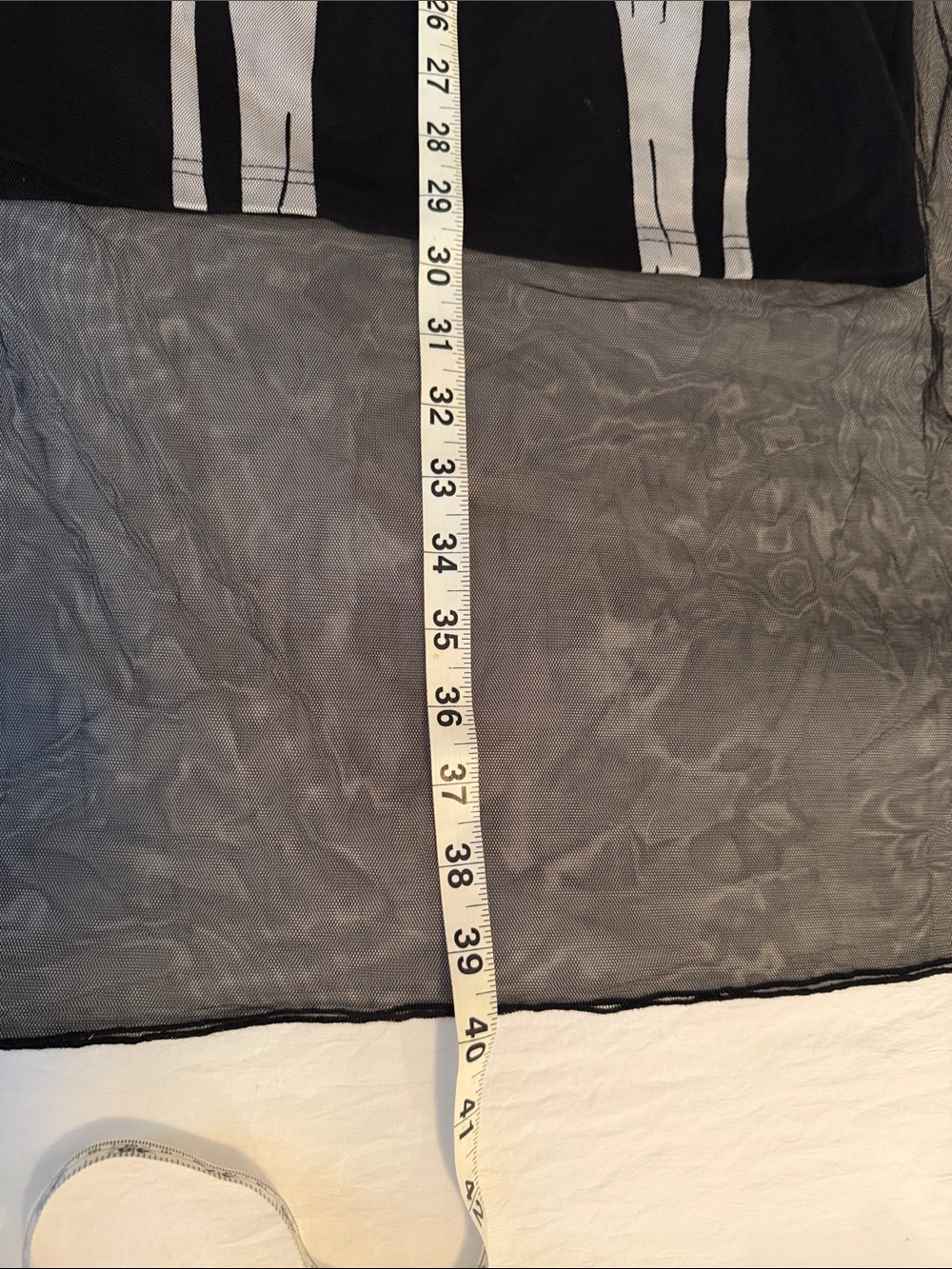 Jawbreaker Skeleton Print Mesh Overlay Skirt - Black & White size S - Picture 8 of 8